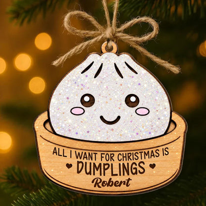Merry Squishmas Personalized Wooden Ornament, Colorful Cartoon Tree Decor, Creative Gift for Kids and Teens