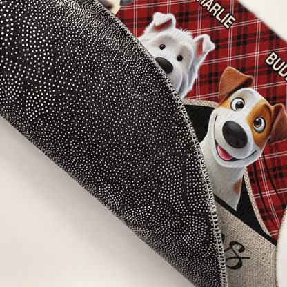 Custom Pet Lover Doormat - Personalized Dog & Cat Owner Gift