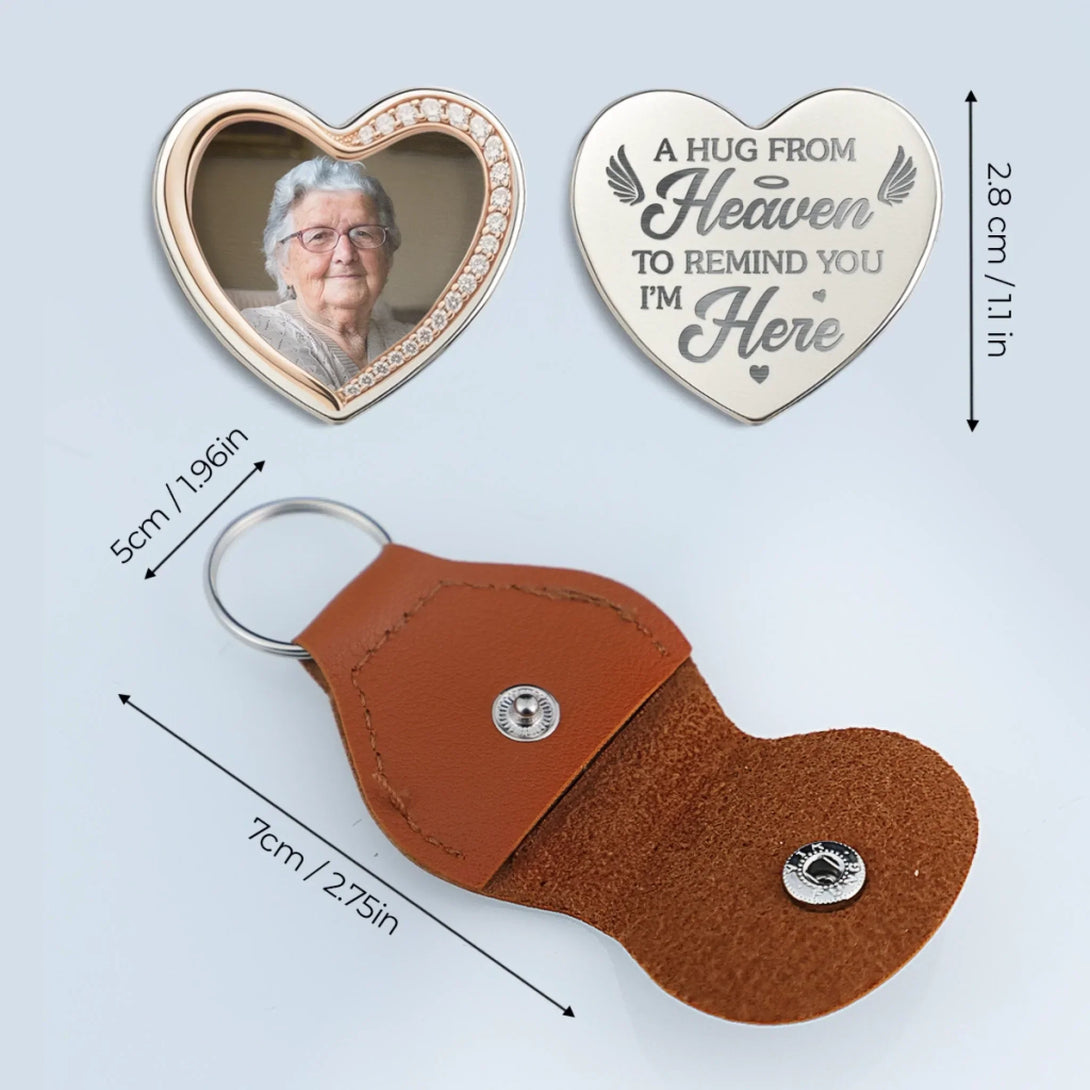 Sentimental Keychain Personalized Pocket Hug Keychain with Heart Design, Sentimental Gift ...