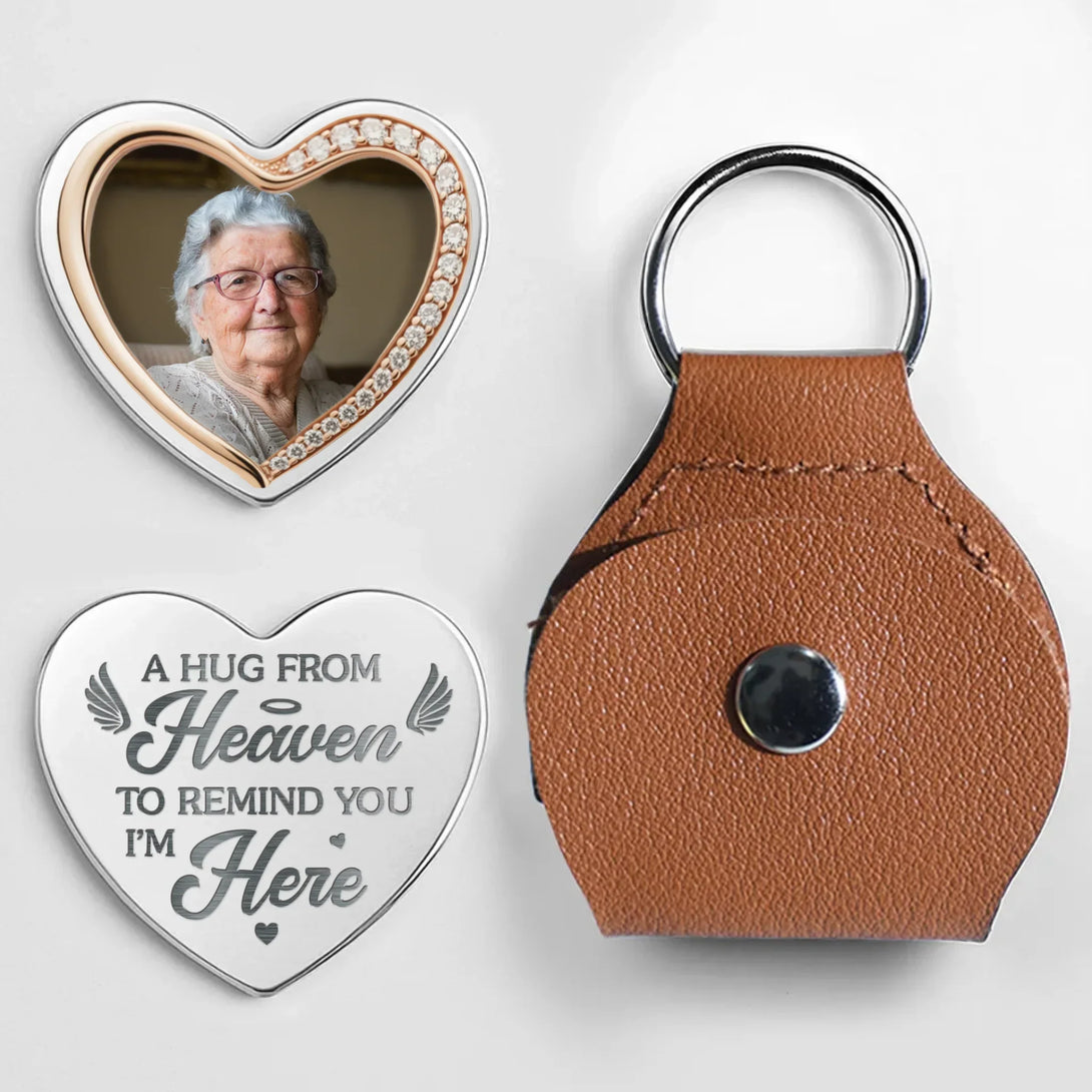 Sentimental Keychain Personalized Pocket Hug Keychain with Heart Design, Sentimental Gift ...