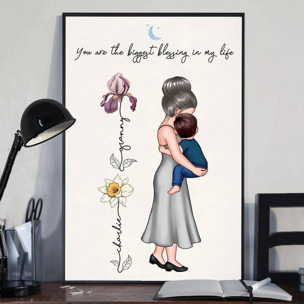 You Are My Everything - Custom Birth Month Floral Poster or Canvas - The Ultimate Mother's Day Tribute