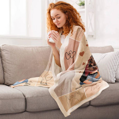 Forever Embrace - 'All Of My Lasts With You' Personalized Love Blanket - Ideal for Valentine's & Anniversaries