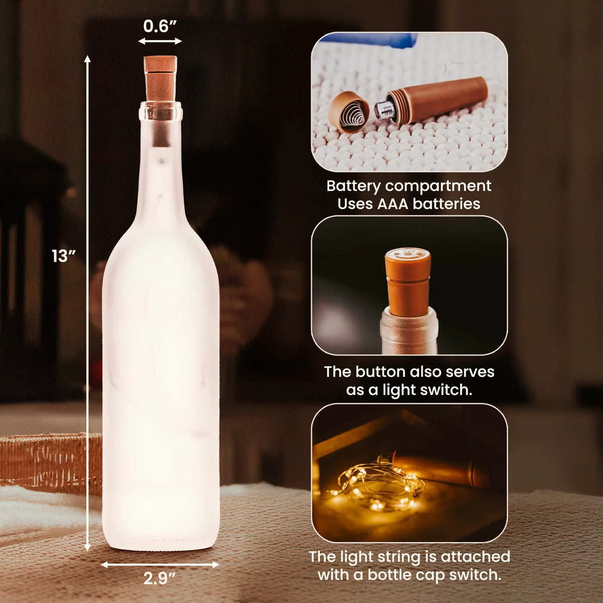 The Only Thing Better Than Being Your Mother Personalized Bottle Lamp, Soft Warm Ambient Light, Thoughtful Gift for Mom