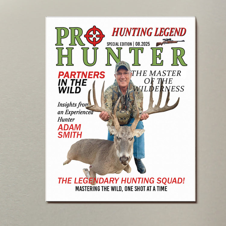 Personalized Acrylic Fridge Magnet, Hunting Legend in the Wilderness, Creative Gift for Dad