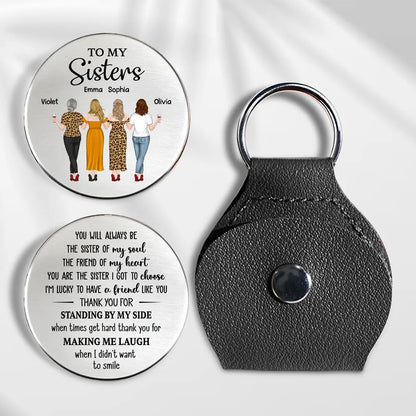 Pocket Hug Best Friend Keepsake with Soul Sister Quote, Personalized Unique Gift to Carry Daily Love and Support
