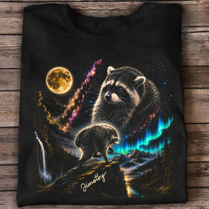 Viral Jimothy Raccoon Classic Tee, Personalized Cosmic Wildlife Shirt, Unique Gift for Animal Lovers