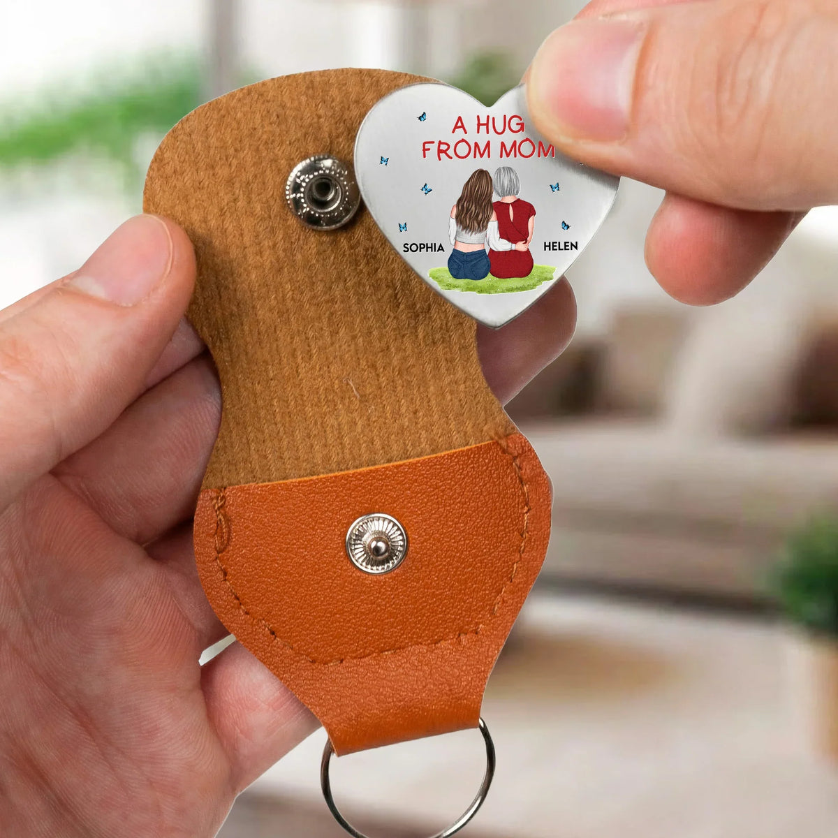 Pocket Hug Token From Mom, A Daily Reminder I Love You and I'm Proud of You, Personalized Keepsake Gift