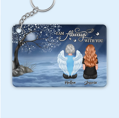Butterfly I Am Always With You Memorial Personalized Poster or Keychain or Ornament or Plaque
