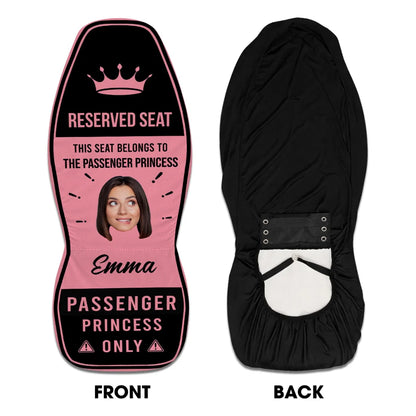 Custom Car Seat Cover, Pink Reserved Seat Artwork, Unique Creative Gift for Her