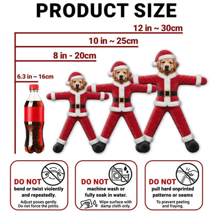 Personalized Photo Squishy Plush Doll, Loved Ones Lounging by a Christmas Tree, Unique Family Gift