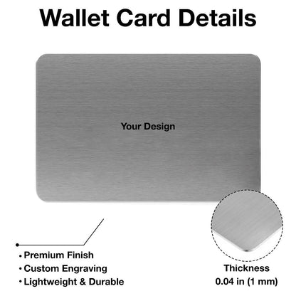 Custom Wallet Card - The Perfect Gift to Express Love and Cherish Special Moments