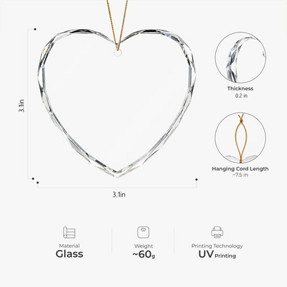 Crystal Heart Ornament with Wedding Attire, Personalized Mr & Mrs Keepsake, Creative Gift for Couples