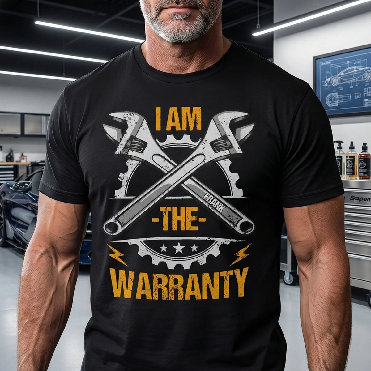 Personalized Classic Tee, I Am The Warranty Wrench Graphic, Unique Gift For Dad & Grandpa