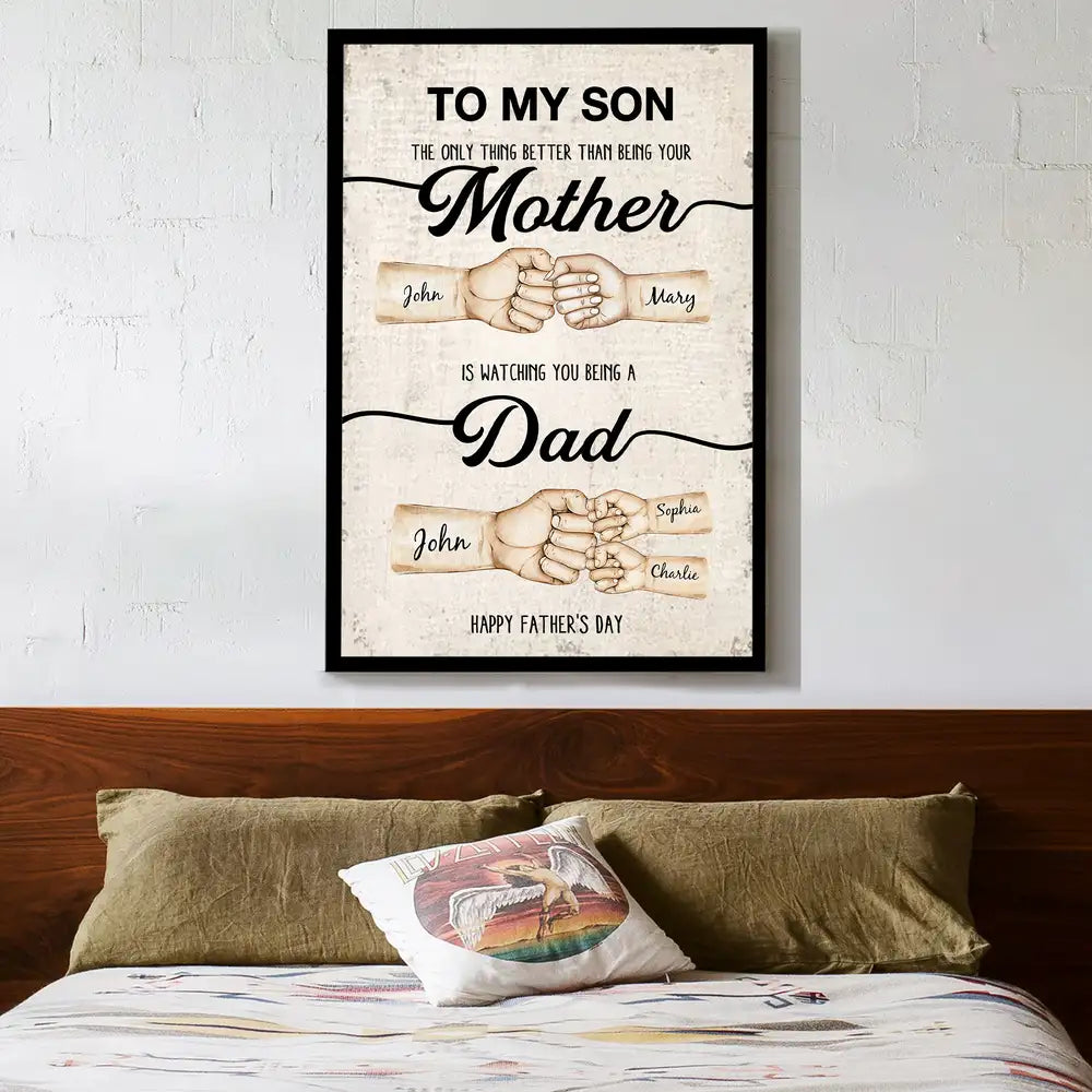Heartfelt Plaque Gift – “Better than being your Father/Mother” – Special Father’s Day Tribute for Son