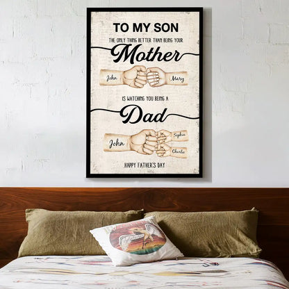 Heartfelt Plaque Gift – “Better than being your Father/Mother” – Special Father’s Day Tribute for Son
