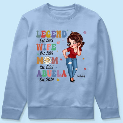Vintage Legend Wife Mom Grandma Personalized Shirt/Hoodie/Sweatshirt