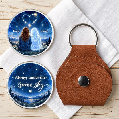 Always Under the Same Sky Personalized Pocket Hug, Friends Beneath the Stars, Creative Gift for Everyday Connection