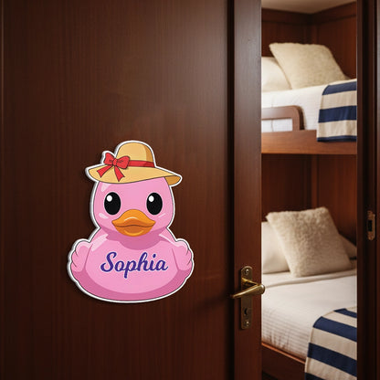 Personalized Acrylic Magnet Captain Duck Cruise Door or Fridge Decor Cute Nautical Gift for Couple Family Friends