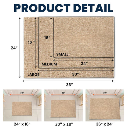 Personalized Standard Doormat With German Shepherd Art, Happy Place Entryway, Unique Gift For Dog Lovers