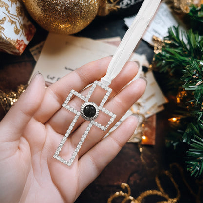 Personalized Photo Ornament - Capture Your Love in Sparkling Elegance