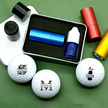 Personalized Plastic Golf Ball Stamp, Custom Hand-Stamped Marks on the Course, Unique Gift for Golfers
