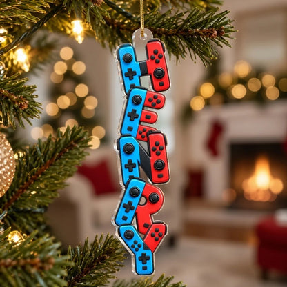 Acrylic Ornament, Personalized Gaming Keepsake for Christmas Tree Decor, Creative Gift for Gamers & Families