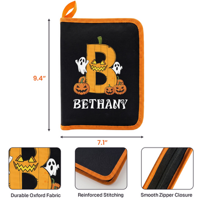 Personalized Pumpkin Carving Kit, Orange Spooky Design, Unique Gift for Kids and Young Crafters