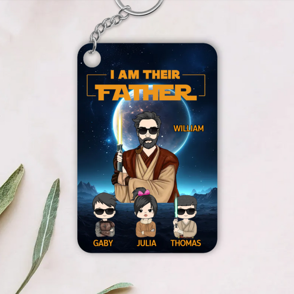 Customizable "I Am Their Father" Acrylic Keychain - Perfect Father's Day Gift