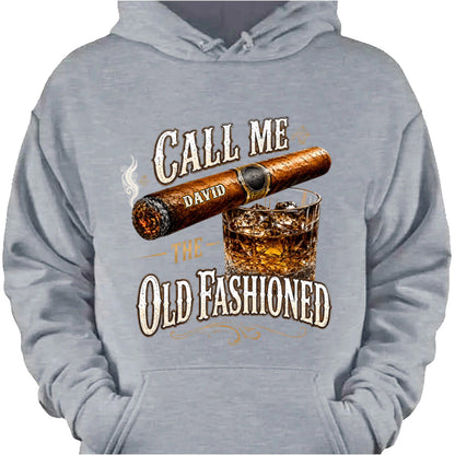 Personalized whiskey shirt featuring cigar and old fashioned graphic for dad or husband image 6
