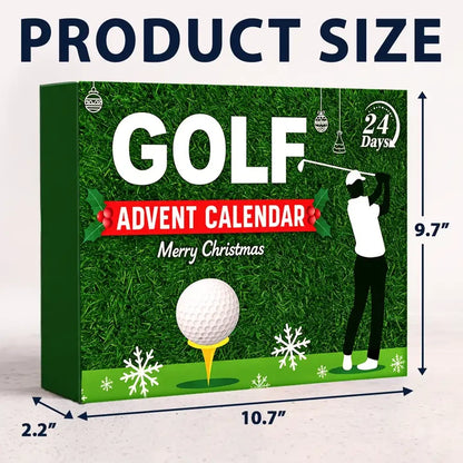 Golf Swing Advent Calendar, Merry Christmas Golf Course Design, Creative Gift for Dad and Golf Fans