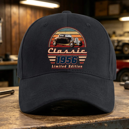 Personalized Car Photo Dual Print Classic Tee, Vintage Auto Artwork, Unique Gift For Dad & Grandpa