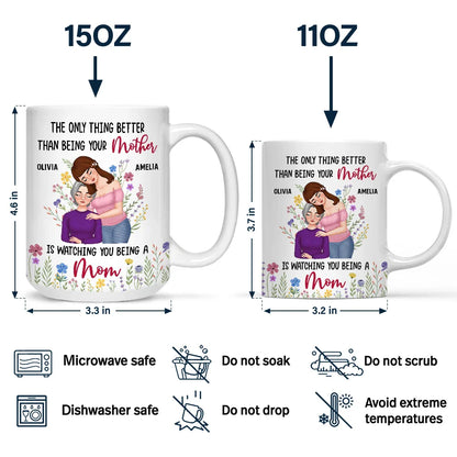 Gift For Mother,Mom - Daughters (Adult),New baby,New Mom,Happy - Better Than Being Your Mother - Personalized Mug
