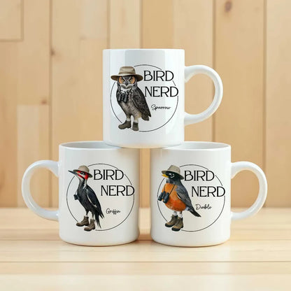 Bird Nerd Funny Bird Lovers’ Mug and More – Personalized Cup for Bird Watchers