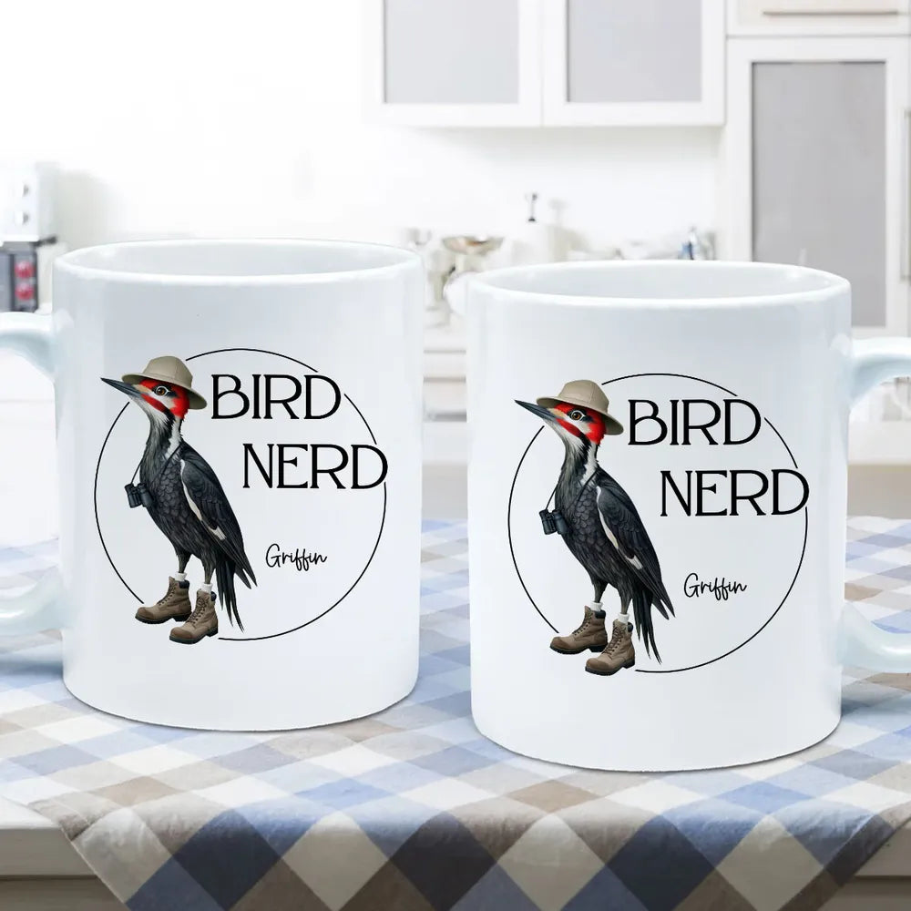 Bird Nerd Funny Bird Lovers’ Mug and More – Personalized Cup for Bird Watchers