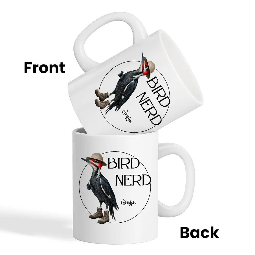 Bird Nerd Funny Bird Lovers’ Mug and More – Personalized Cup for Bird Watchers