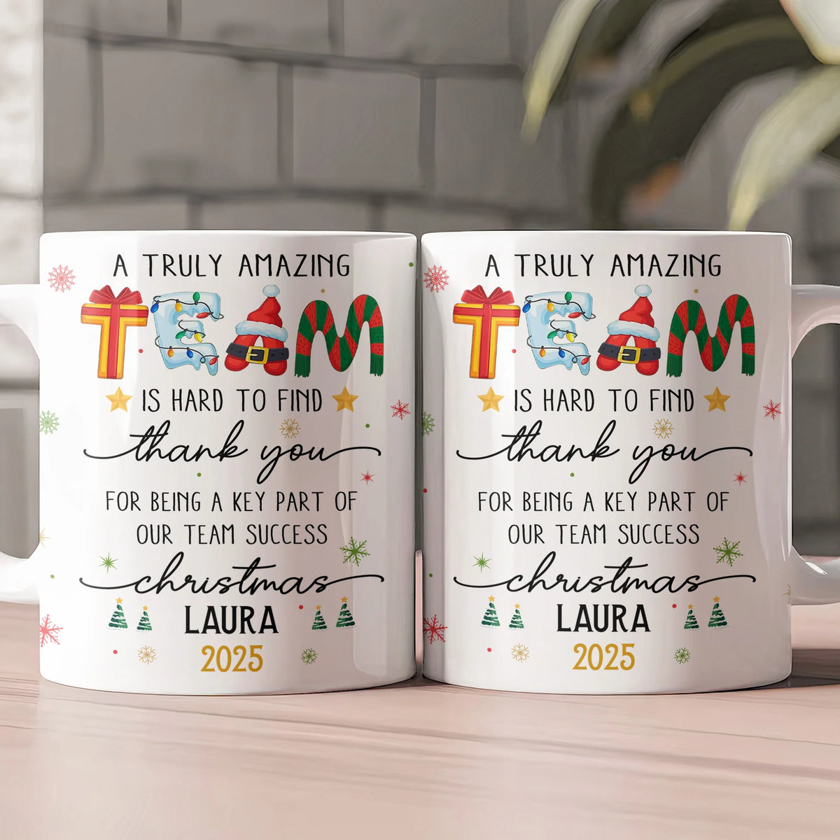 Personalized White Ceramic Mug For Coworker Appreciation – A Truly Amazing Team Christmas Gift, Unique Thank You Present