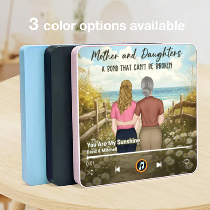 Acrylic Music Magnet for Mother and Daughter, Personalized Sunshine Quote Fridge Decor, Sweet Gift for Mom