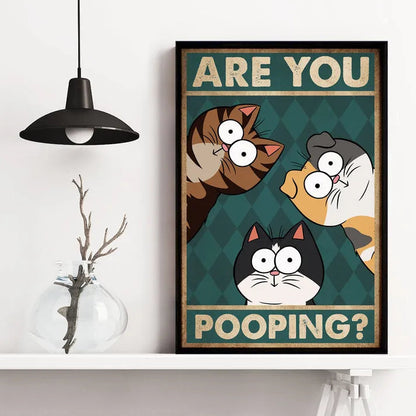 Personalized Funny Cats and Dogs Poster – Ideal Gift for Cat and Dog Lovers