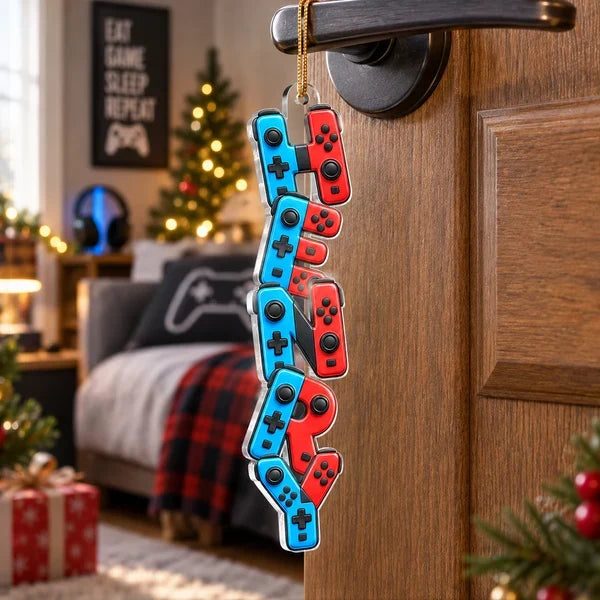 Acrylic Ornament, Personalized Gaming Keepsake for Christmas Tree Decor, Creative Gift for Gamers & Families