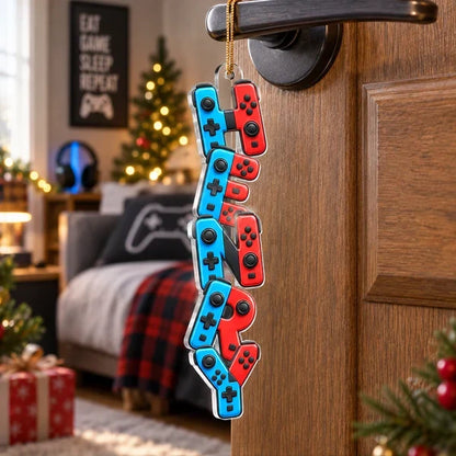 Acrylic Ornament, Personalized Gaming Keepsake for Christmas Tree Decor, Creative Gift for Gamers & Families