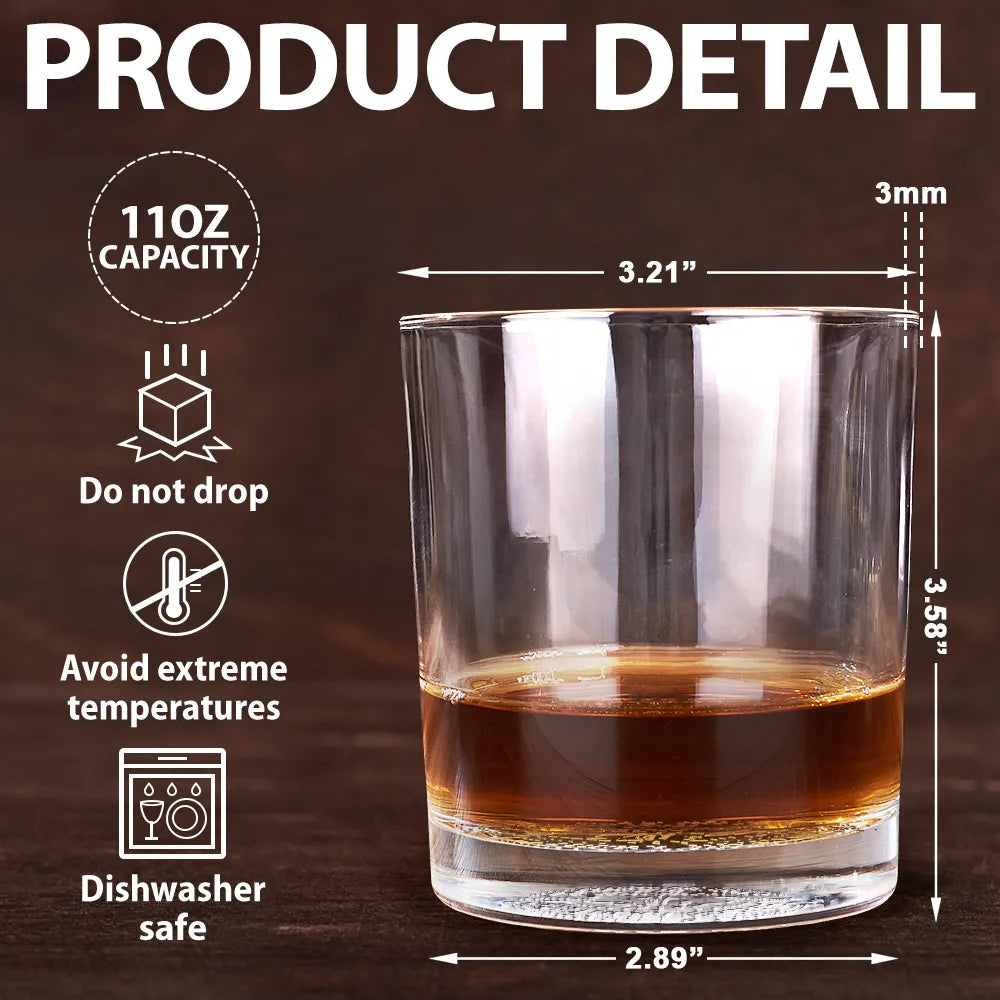 Personalized Custom Glass – Humorous Design for Brothers, Fathers, and Friends with Multiple Themes