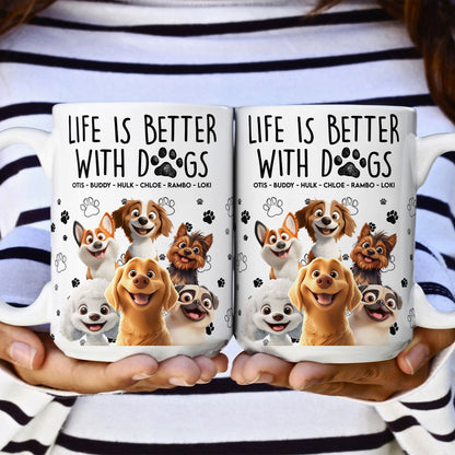 Adorable Dog-Themed Ceramic Mug, Adding Warmth and Joy to Your Day
