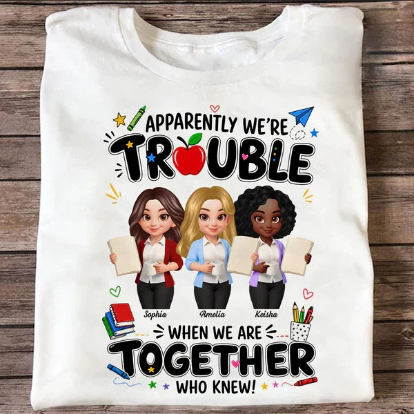 Personalized Classic Tee, Funny Teacher Friends Design, Creative Gift for Teacher Colleagues