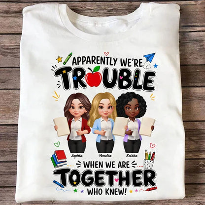 Personalized Classic Tee, Funny Teacher Friends Design, Creative Gift for Teacher Colleagues