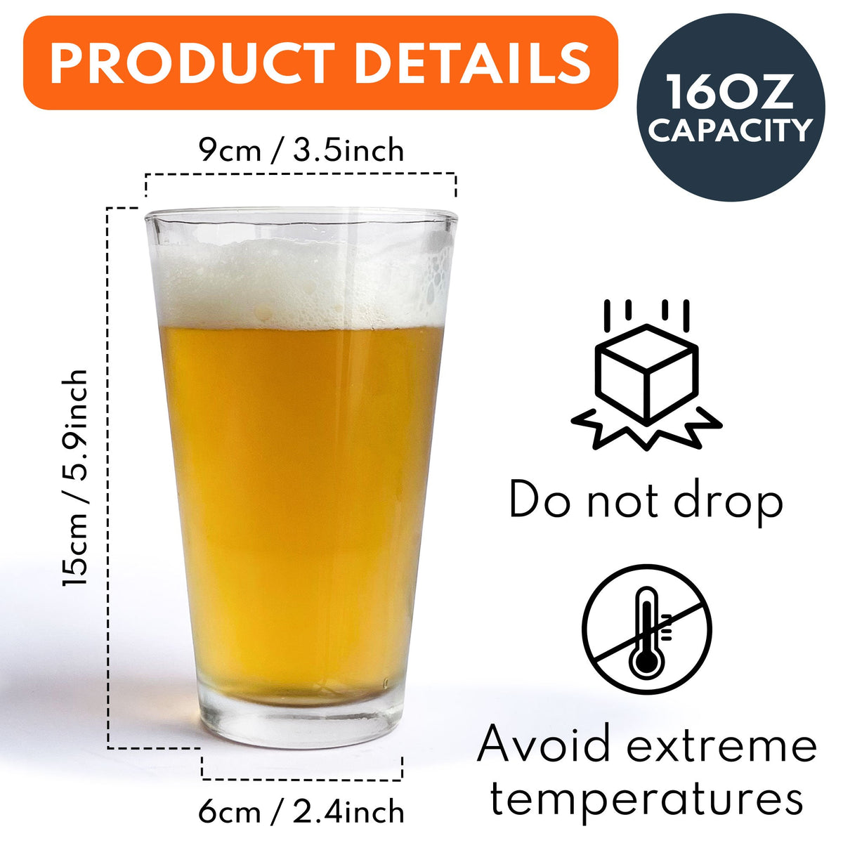 Congrats On Being My Husband Personalized Beer Glass, Cheeky Love Quote Gift For Him With Heart And Kiss Marks