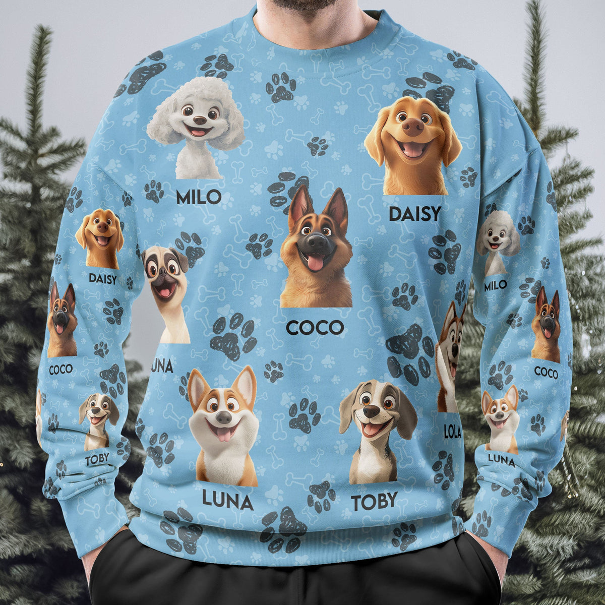 Personalized Dog Breed Sweatshirt - Custom Gift for Pet Lovers