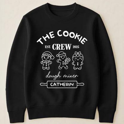 Personalized Cookie Crew Classic Tee, Christmas Baking Design, Unique Gift for Family