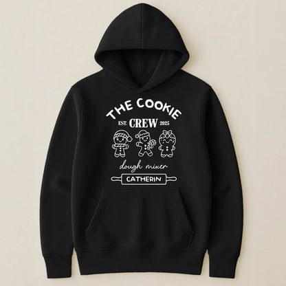 Personalized Cookie Crew Classic Tee, Christmas Baking Design, Unique Gift for Family