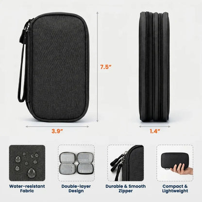 Personalized Oxford Cable Organizer, Keep Everyday Tech Together, Unique Creative Gift for Travelers