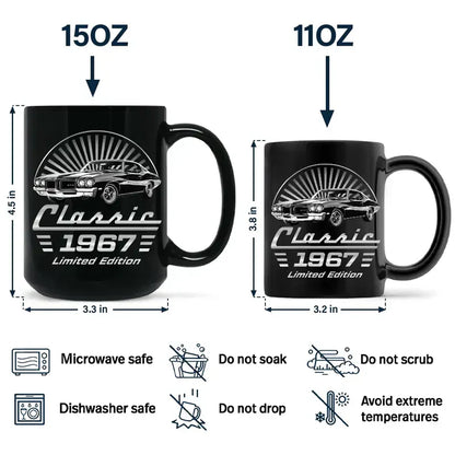 Personalized Classic Car Mug, Creative Gift for Car Enthusiasts & Cozy Coffee Time